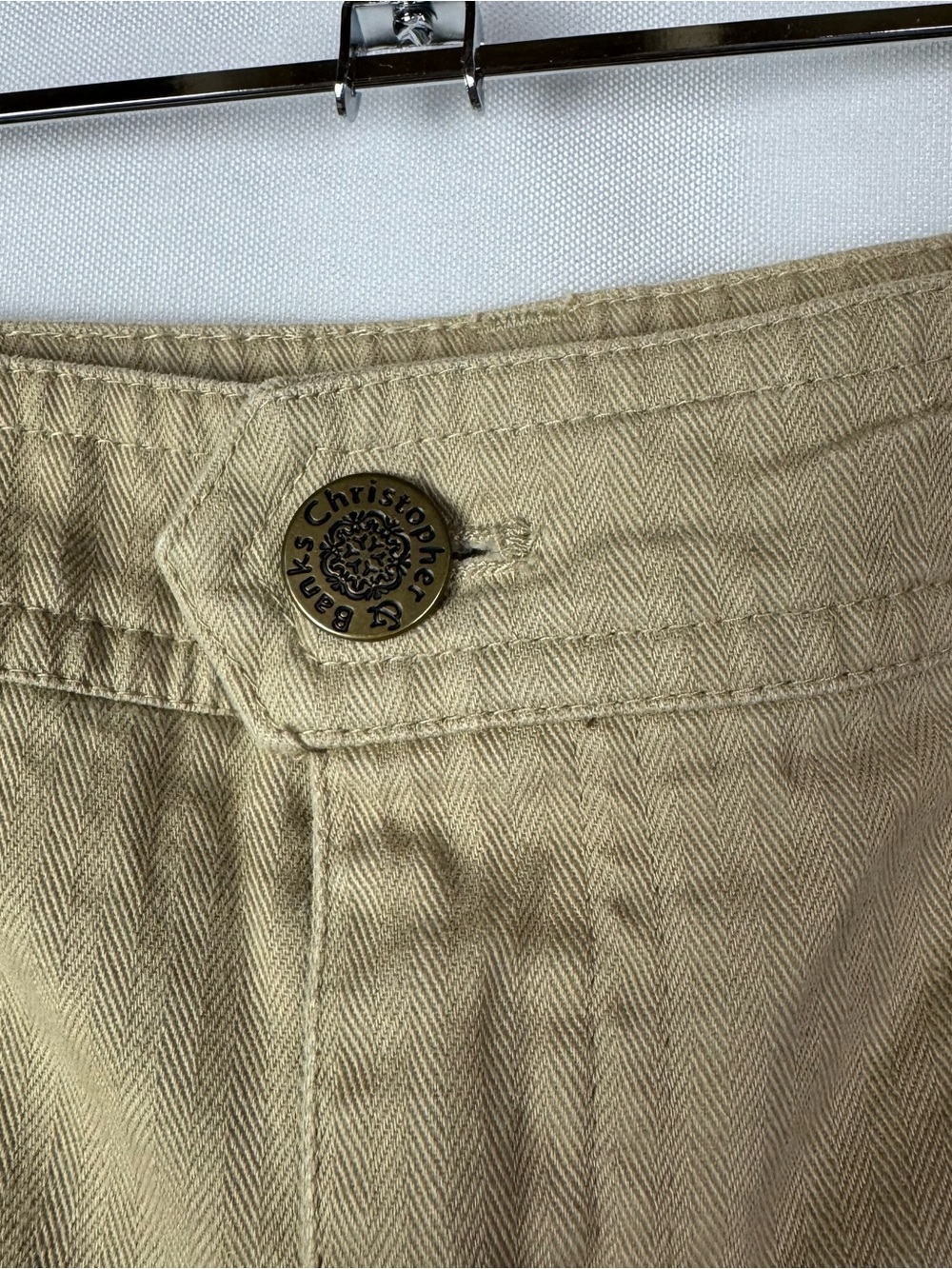 Christopher & Banks Petite Khaki Y2K Bootcut Pants 4P - Picture 4 of 5